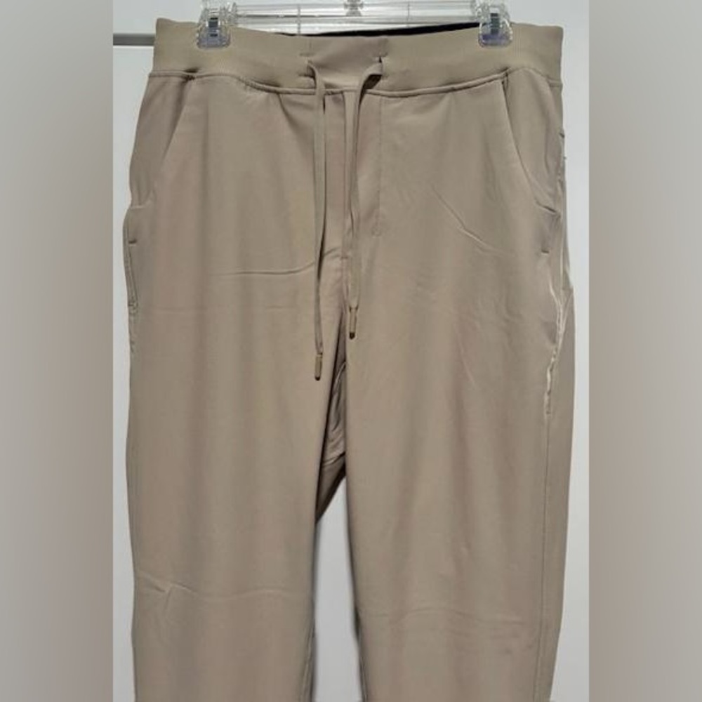 NWOT Birddogs Mens Jogger Pants Large Boom For Your Boomstick Drawstring Khaki - Picture 4 of 10